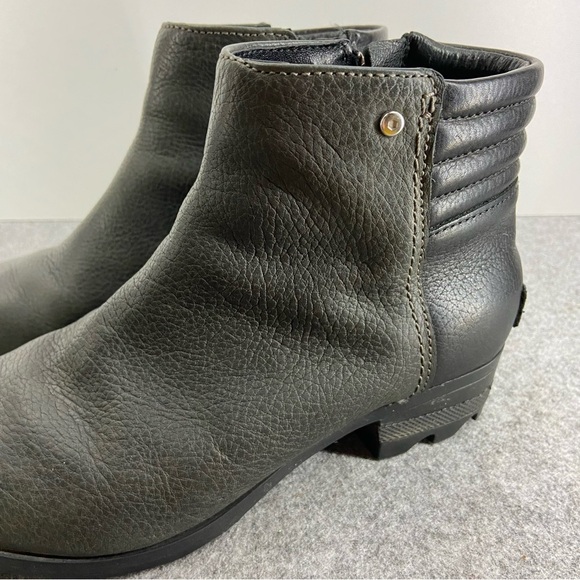Sorel Danica Waterproof Leather Short Boot Bootie Women’s Size 6.5 - Picture 2 of 12